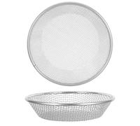 LOORGVEL Tamis de Jardin en Fer Galvanisé 30 Cm Lot de 2 Tamis à Terreau Maille 3 Mm et 6 Mm Portable pour Compost Terre et Gravier Fin Outil Jardinage pour Rempotage et Sol de Jardin