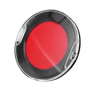 LOORGVEL Tampon Encreur Portable Rond Multifonctionnel Rouge pour Bureau Financier et Comptable avec Encre à Base Huile