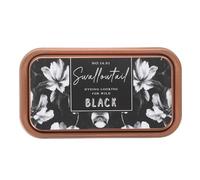 LOORGVEL Tampon Encreur Rétro Noir en Coffret Métal, Encre Pigmentée Lavable pour Scrapbooking, Loisirs Créatifs et Empreintes sur Tissu, Étui Compact et Fermeture Sécurisée, Usage