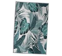 LOORGVEL Tapis Carré Motif de Bananier Naturel Tapis de Sol pour Intérieur et Extérieur Décoratif
