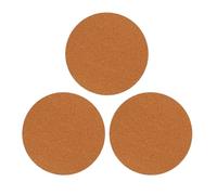 LOORGVEL Tapis de Jardinière en Liège 3 Pièces Ø250Mm Léger et Imperméable pour Pots de Fleurs, Usage Extérieur, Protection Sols L'Humidité et Rayures