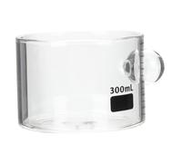 LOORGVEL Tasse Verre Transparente avec Échelle Graduée Mug Multifonction pour Café Thé Lait et Jus Base Stable et Résistance Chaleur Verre Lisse pour Usage Domestique