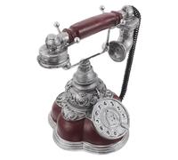 LOORGVEL Téléphone Vintage Résine Décoration Intérieure Rétro Modèle de Téléphone Décoratif pour Étagère ou Bureau