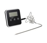 LOORGVEL Thermomètre Barbecue avec et Minuterie Multi-usage Intérieur Extérieur Support et Suspension Mesure Précise Viande Poisson Boisson Cuisine et Bbq