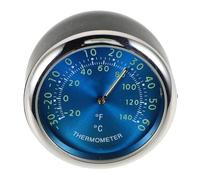 LOORGVEL Thermomètre Voiture Intérieur Horloge Numérique Mini Thermomètre Pour Tableau De Bord Bleu