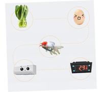 LOORGVEL Thermostat Numérique Résistant Flamme Contrôleur de Température Précis pour Aquarium Incubation Poissons Capteur Intégré