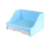 LOORGVEL Toilettes Fiables pour Lapins Bac à Tiroir Anti-basculement Espace Sécurisé Système De Verrouillage Fixe Rehausse De Clôture Intégrée Plastique pour Cage De Lapin Et Petits Animaux