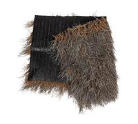 LOORGVEL Toiture Chaume Synthétique Résistante Aux Intempéries pour Jardin Décoration Ombrière Tonnelle Gris Simulation Naturelle