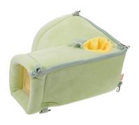 LOORGVEL Tunnel Hamac D’Angle pour Petits Animaux Hamac Suspendu en Tissu Vert L Tunnel et Refuge Sécurisé pour Lapins Hamsters Rats et Furets - Couchage Confortable et Espace de Jeu