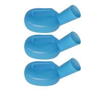 LOORGVEL Urinoirs pour Homme Portable et Facile à Transporter 3 Pièces en Abs Épaissi Bleu, Grosse Capacité pour Patients Alités à Réutilisable