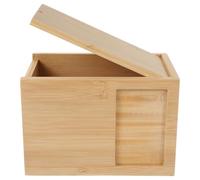 LOORGVEL Urne Funéraire en Bambou pour Animaux de Compagnie Grosse Taille avec Cadre Photo Boîte pour Cendres de Chien et Chat Cercueil Commémoratif en Bois Naturel Mémoire Solide pour