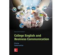 Loose Leaf For College English And Business Communication