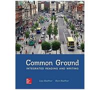 Loose Leaf For Common Ground: Integrated Reading And Writing