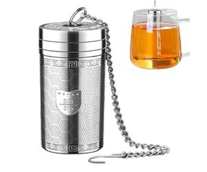 Loose Tea Infuser - Steel, Extra Fine Mesh Metal Tea Infuser, Long-lasting Build | Perfect Taste Results, Loose Holder, Extended Chain Hook, Filter, Accessoires For Drinkers