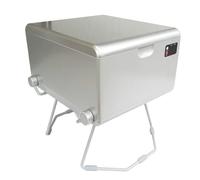 LooSeal EVO Toilette mobile à soudage avec batterie, toilette de camping pour fourgons, tentes et voitures (argenté)