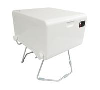 LooSeal EVO Toilettes de soudage mobiles avec batterie, toilettes de camping pour fourgonnettes, tentes et voitures (blanc)