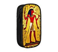 Lootpe Ancient Egypt Tribe Series Trousse à crayons avec fermeture éclair Grande capacité