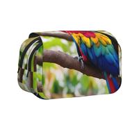 lootpe Fantastique trousse à crayons de grande capacité avec plumes de perroquet, pochette de rangement pour marqueur, pochette de rangement pour papeterie, trousse à stylos portable pour le bureau