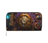 lootpe Gears Clock Portefeuille pour femme avec imprimé siècle Bronze