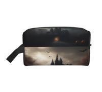 Lootpe Halloween Horror 1 Sac de maquillage imprimé, pochette de maquillage de voyage, organisateur de produits de toilette, grande trousse de maquillage pour femme