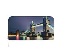 lootpe Night London Tower Bridge Portefeuille pour femme avec porte-cartes de crédit pour femme