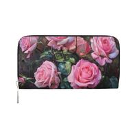 lootpe Portefeuille pour femme avec imprimé roses fraîches, porte-cartes de crédit, porte-monnaie pour téléphone, sac à main long