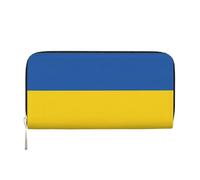 lootpe Portefeuille pour femme imprimé drapeau de l'Ukraine, porte-cartes de crédit, porte-monnaie pour téléphone, sac à main long