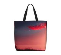 Lootpe Red Sky At Night Sac fourre-tout pour femme, sac à main de travail, sac à main décontracté, grande capacité, pour voyage, salle de sport