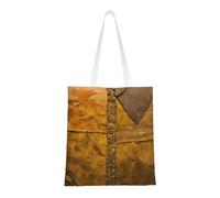 lootpe Rustic Rocks Sac fourre-tout en toile avec impression murale en brique esthétique, sac fourre-tout léger, sacs d'épicerie réutilisables, pour le shopping, la salle de sport, le travail