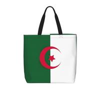 Lootpe Sac fourre-tout imprimé drapeau de l'Algérie pour femme, sac à main de travail, grande capacité, sac à main décontracté, pour voyage, salle de sport