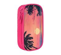 Lootpe Trousse à crayons avec fermeture éclair - Grande capacité - Motif coucher de soleil tropical