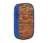 Lootpe Trousse à crayons avec impression murale de vieille brique, sac de rangement, boîte à crayons de grande capacité, sac à crayons portable avec fermeture éclair