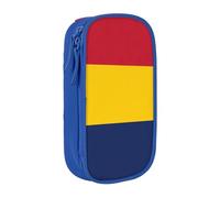 Lootpe Trousse à crayons avec imprimé drapeau du Tchad, sac de rangement, boîte à crayons de grande capacité, trousse à crayons portable avec fermeture éclair