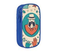 Lootpe Trousse à crayons avec imprimé « Hand And Happy Fathers Day », sac de rangement, boîte à crayons de grande capacité, trousse portable avec fermeture éclair