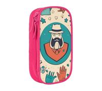 Lootpe Trousse à crayons avec imprimé « Hand And Happy Fathers Day », sac de rangement, boîte à crayons de grande capacité, trousse portable avec fermeture éclair