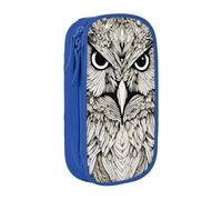 Lootpe Trousse à crayons avec imprimé hiboux et oiseaux - Grande capacité - Avec fermeture éclair