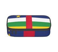 lootpe Trousse à crayons de grande capacité avec imprimé drapeau de l'Afrique centrale, organisateur de papeterie de bureau, sac à crayons portable pour bureau