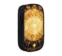 Lootpe Trousse à crayons Gears Clock Bronze Century - Grande capacité - Avec fermeture éclair