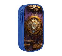 Lootpe Trousse à crayons Gears Clock Bronze Century - Grande capacité - Avec fermeture éclair