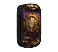 Lootpe Trousse à crayons Gears Clock Bronze Century - Grande capacité - Avec fermeture éclair