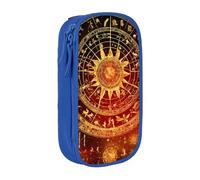 Lootpe Trousse à crayons Gears Clock Bronze Century - Grande capacité - Avec fermeture éclair