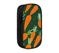 Lootpe Trousse à crayons Happy Carotte - Grande capacité - Avec fermeture éclair