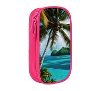 Lootpe Trousse à crayons imprimée des îles de Norvège, sac de rangement, boîte à crayons de grande capacité, trousse à crayons portable avec fermeture éclair