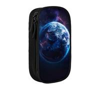 Lootpe Trousse à crayons imprimée Universe Planet - Grande capacité - Avec fermeture éclair