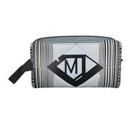 Lootpe Trousse de maquillage carrée réfléchissante, pochette de maquillage de voyage, organisateur de produits de toilette, grande trousse de maquillage pour femmes