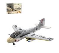 LootPop Modèle militaire d'avion à l'échelle 1/35, MOC-130722 A-6E Intruder, kit de blocs de construction à l'échelle 1/35, affichage de bureau et modèle de collection (1570 pièces)