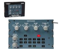 LootPop Panneau de simulateur de vol, V1.1 échelle 1:1 Home Cockpit Panneau de commande intégré pour MSFS 2020/2024, Pilot Game Simulator Plug-and-Play Real Aircraft Feel
