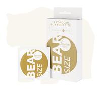 LOOVARA Préservatifs BEAR très fins 12 pièces - Taille XL 60 mm - pour plus de fun & de feeling lors des rapports sexuels - Vegan, Fair Rubber, Couleurs naturelles avec réservoir & lubrifiant