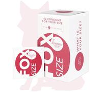 Loovara Préservatifs, Taille 53 - Dimension Fox, Variété de Tailles, Lot de 42