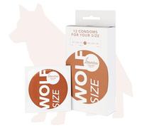Loovara Préservatifs, Taille 57, Dimension Wolf, Variété de Tailles, Lot de 12